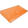 JAM Paper Standard Plastic Filing Envelope with Hook & Loop Closure, 5.25" x 10", Orange, 108/Box (921V1ORB)~#|#~sp89840235_sc7