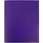JAM Paper Heavy Duty Two-Pocket Plastic Folders, Purple, 6/Pack (383NPURPLED)~#|#~sp89840245_sc7