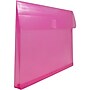 JAM Paper Standard Plastic Document File, 1 Pocket, Letter, Fuchsia Pink, 12/Pack (218V1FU)~#|#~sp89840314_sc7