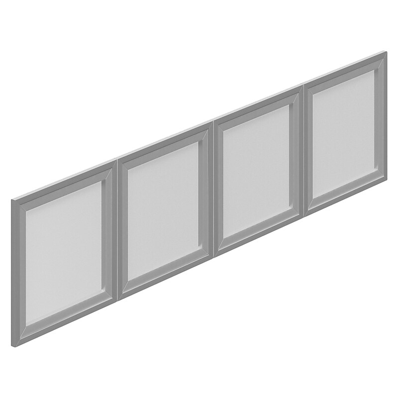 Offices To Go Superior 60 "W Desktop Hutch, Silver (TDSL60SIDR) image 1