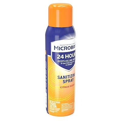 MICROBAN Disinfectant Spray, 24 Hour Sanitizing and Antibacterial Sanitizing Spray