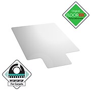 Floortex® Ultimat® 35" x 47" Rectangular with Lip Chair Mat for Carpets over 1/2", Polycarbonate (118927LR)