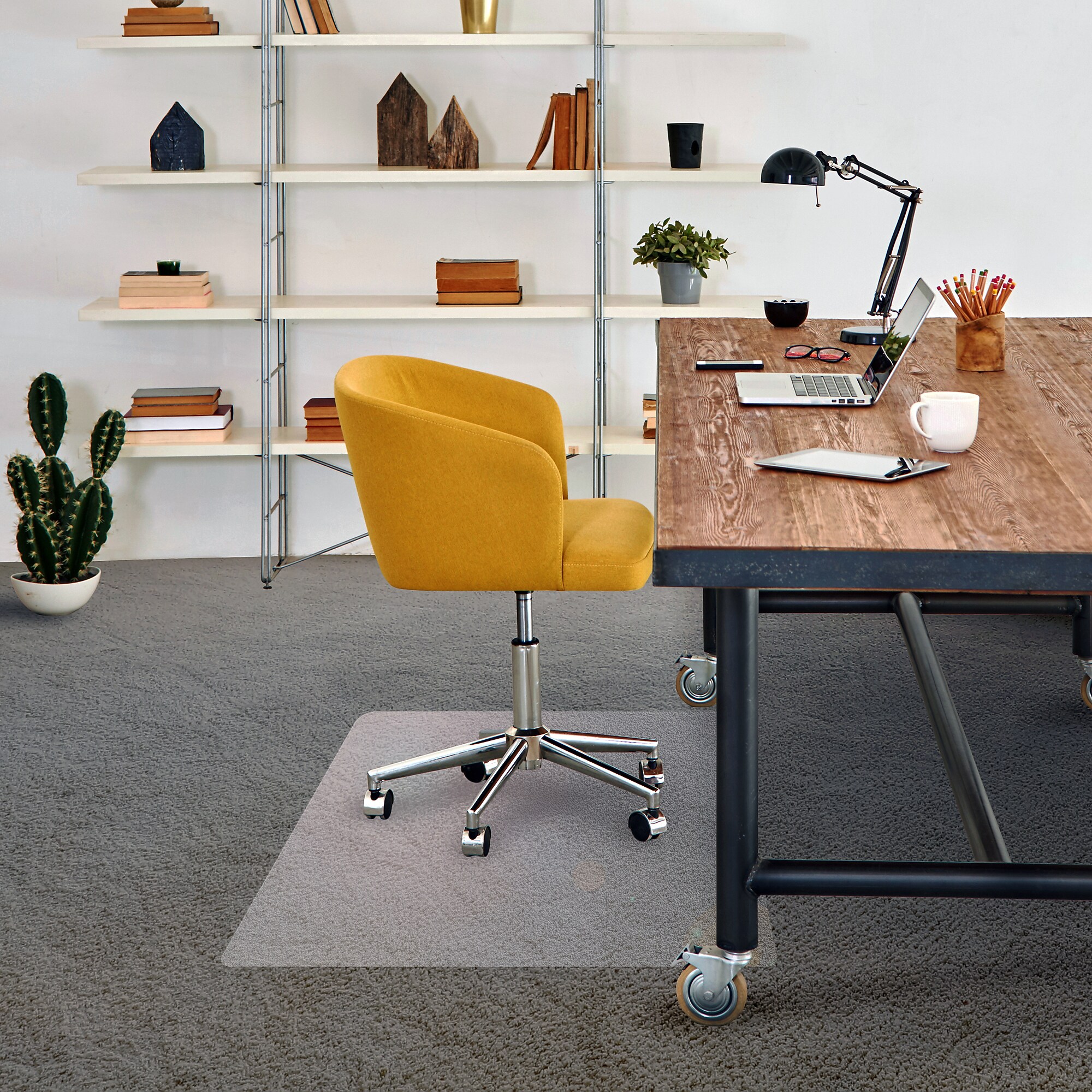 Floortex Cleartex Advantagemat Carpet Chair Mat, 36″ x 48″, Designed for Low-Pile Carpet, Clear PVC (FRPFA119225EV) Sansujyuku sansujyuku.com