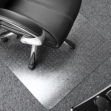 Floortex Cleartex Ultimat Carpet Chair Mat, 48" x 60", Medium-Pile, Clear (1115227ER)