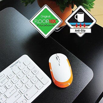 Floortex Desktex® Anti-Slip Plastic Desk Pad, 59" x 29", Clear (FPDE2949RA)