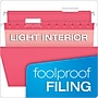 Pendaflex 10 Heavy Duty Reinforced Hanging File Folder, 1/5-Tab, Legal, Pink, 25/Box (04153 1/5 PIN)~#|#~sp89940629_sc7