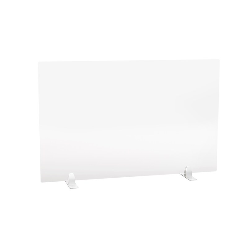 Obex Non-tackable Sneeze Guard, 24"H x 24"W, Clear Acrylic (24X24-PSSSTOC1) image 1