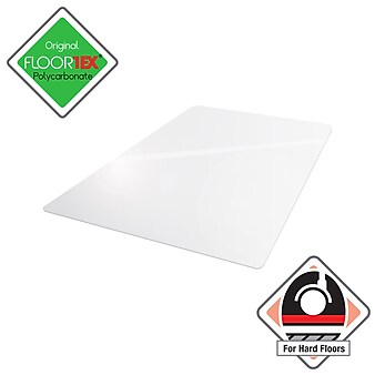 Floortex® Ultimat® 48 x 48" Square Chair Mat for Hard Floors, Polycarbonate (1212119ER)