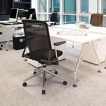 Floortex® Advantagemat® 36" x 48" Rectangular with Lip Chair Mat for Carpets up to 3/8", Vinyl (119226LV)