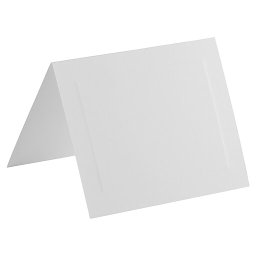 JAM Paper® Blank Foldover Cards, A2 size, 4 3/8 x 5 7/16, White Panel