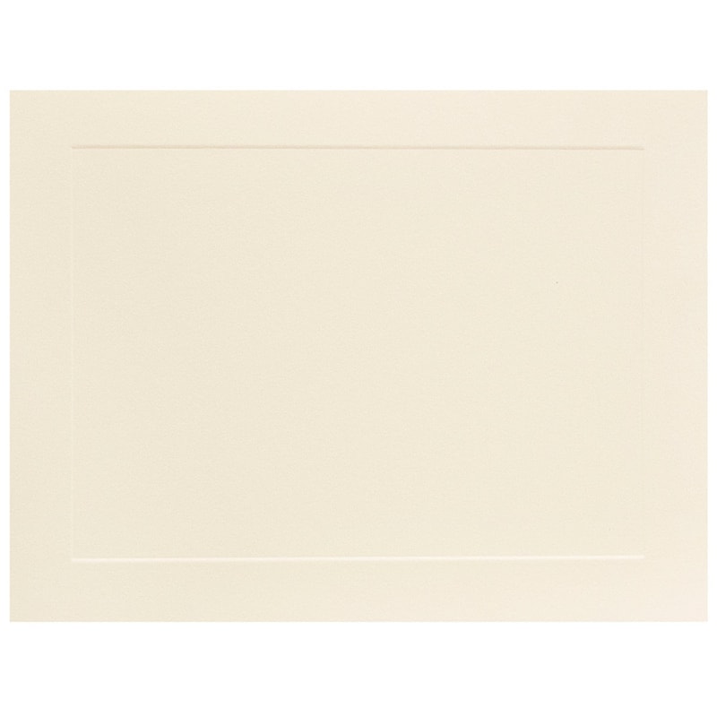 JAM Paper Smooth Personal Notecards, Ivory, 100/Pack (175981) image 1