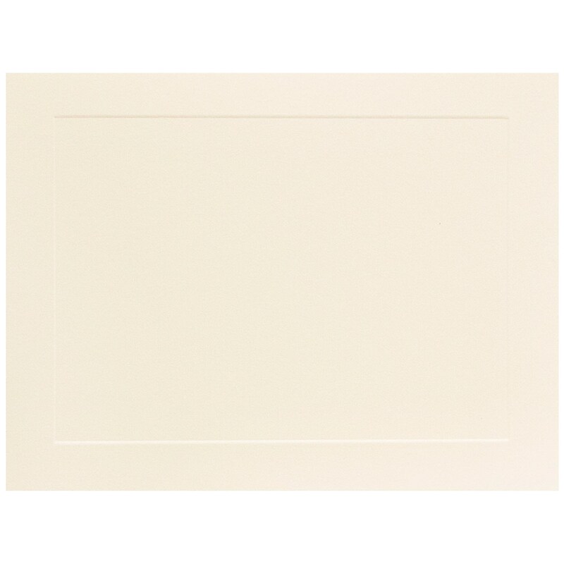JAM Paper Smooth Business Notecards, Ivory, 100/Pack (98040) image 1