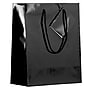 JAM Paper Gift Bag, 8" x 4" x 10", Black, 6 Bags/Pack (672GLbla)~#|#~sp90125891_sc7