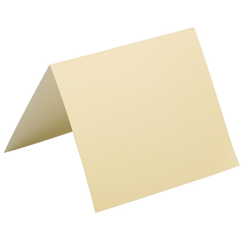 JAM Paper Smooth Notecards, Ivory, 100/Pack (309908) image 1