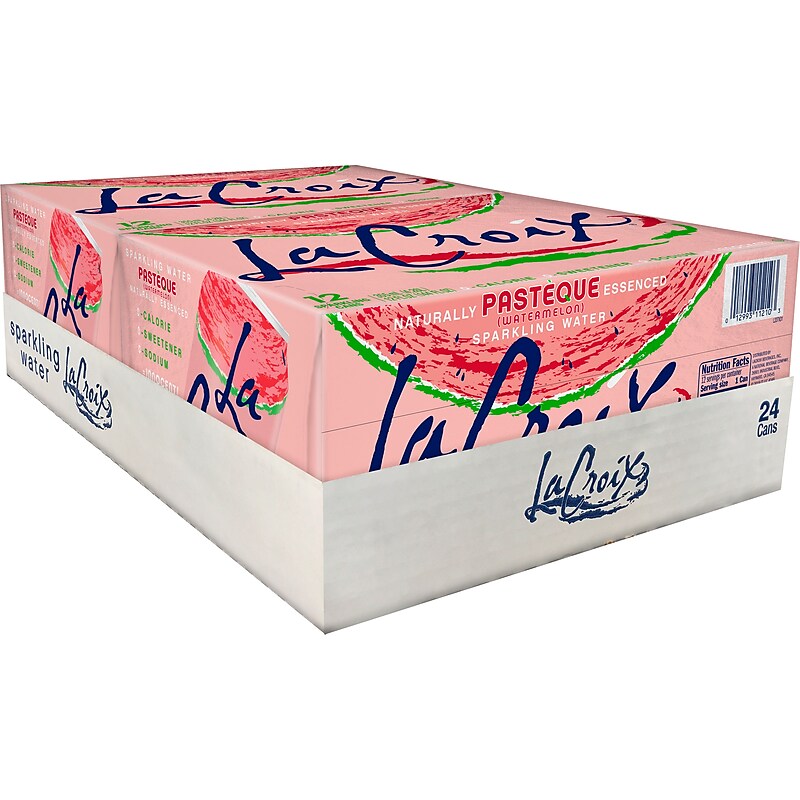 Lacroix Sparkling Water, Pasteque (Watermelon), 12 Oz., 24/Carton (15021741) image 1