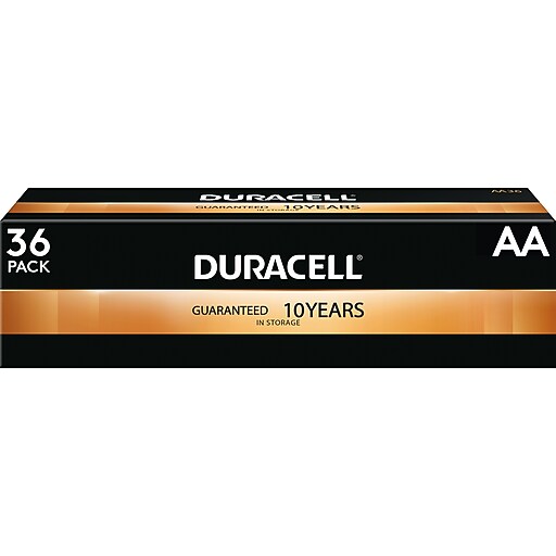 Duracell Coppertop AA Alkaline Batteries, 36/Pack (MN15P36) at Staples