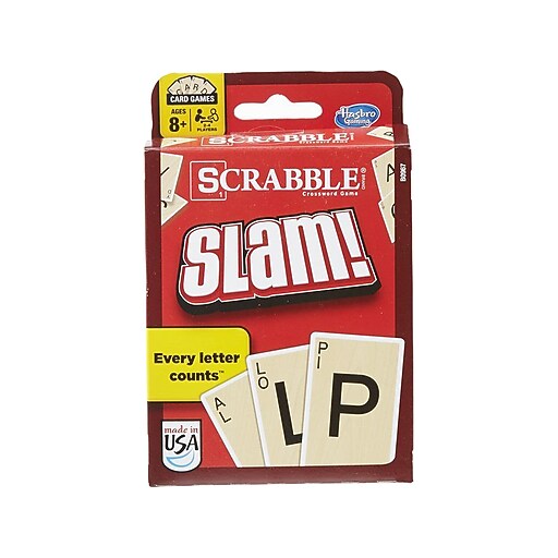 Hasbro Scrabble Slam Card Game, Grammar, Elementary (B0967) at Staples