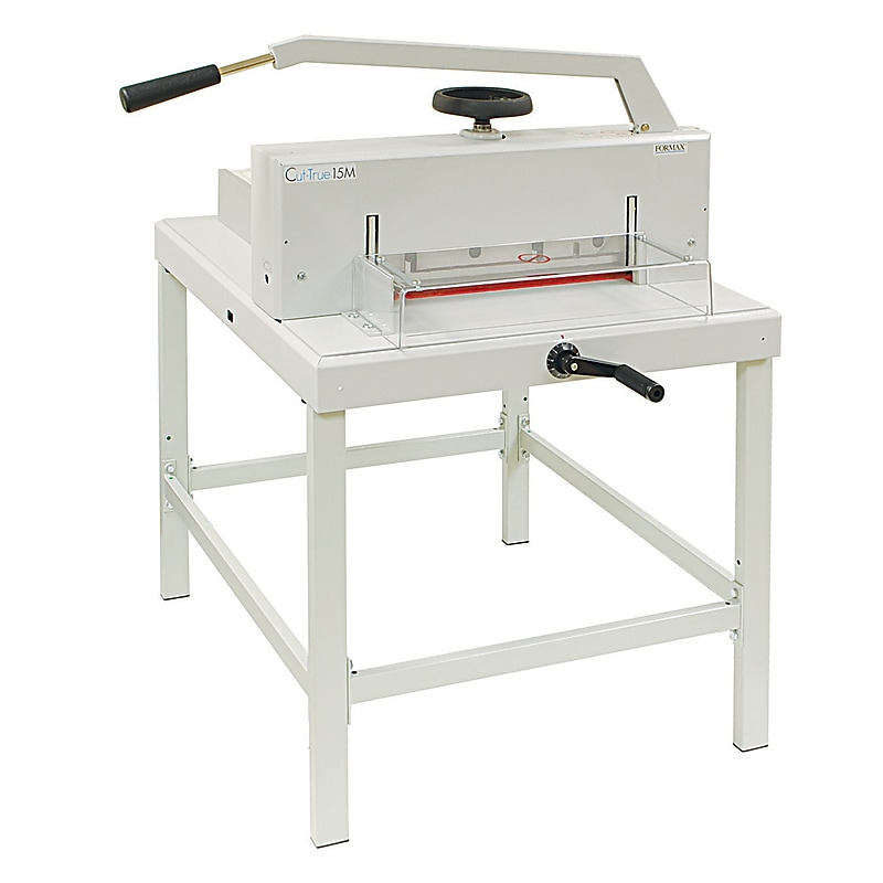 Formax Cut-True 15M 16.9” Guillotine Paper Cutter with LED Laser Line, Off White (CUT-TRUE 15M) image 1