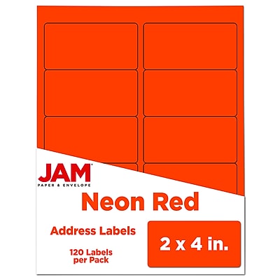 neon address labels