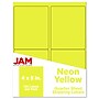 JAM Paper Laser/Inkjet Shipping Labels, 4" x 5", Neon Yellow, 4 Labels/Sheet, 30 Sheets/Pack (354329153)~#|#~sp90640199_sc7