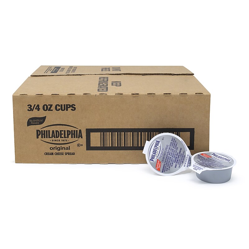 Philadelphia Regular Cream Cheese, 0.75 oz., 50/Pack (610898) image 1