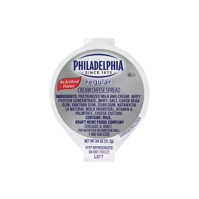 Philadelphia Regular Cream Cheese, 0.75 oz., 50/Pack (610898