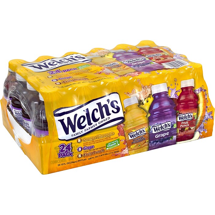 Welch's Juice Variety Pack, 10 oz., 24/Pack (47910) | Staples