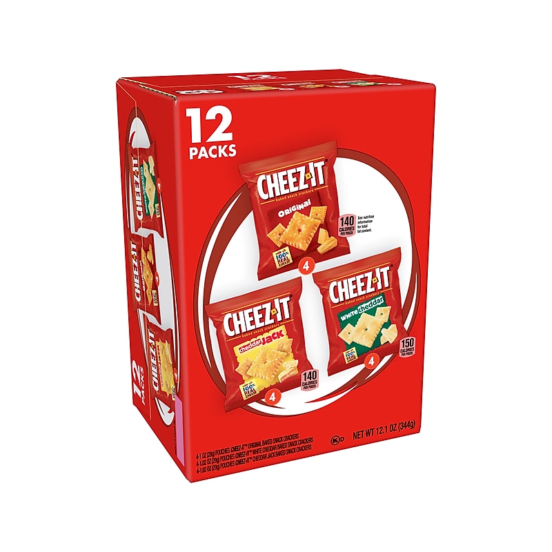 Cheez-It Crackers, 12.1 oz., 12 Packs/Box (KEE94026) image 1