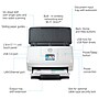 HP Scanjet Pro N4000 Snw1 Duplex Desktop Document Scanner, White (6FW08A#BGJ)~#|#~sp91013504_sc7