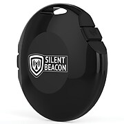 Silent Beacon Panic Button Wearable Safety Device, Black (SB101-CD1)