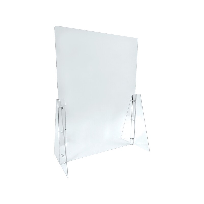 Azar 31.5" x 23.5" Acrylic Sneeze Guard, Clear, 2/Pack (179822) image 1