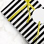 JAM Paper Wrapping Paper, 25 Sq. ft. x 30", Black & White Stripes (226531182)~#|#~sp91089650_sc7