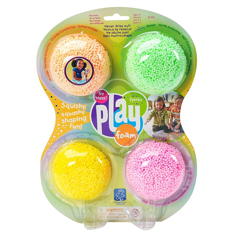 Educational Insights Playfoam, Sparkle Colors, 4/Pack (EI-1910) image 1