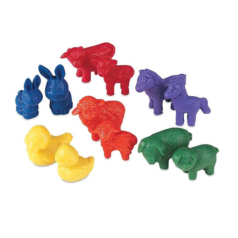 Learning Resources Friendly Farm Animal Counters, Set of 72 (LER0180) image 1