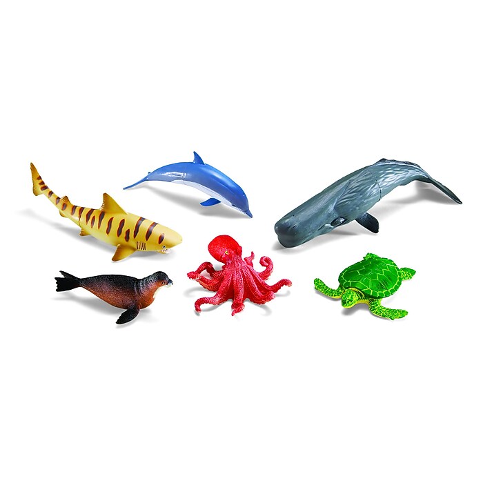 Learning Resources Jumbo Ocean Animals, Set of 6 (LER0696) | Staples
