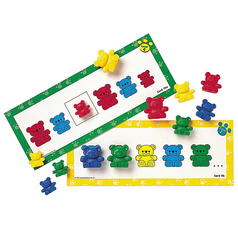 Learning Resources Three Bear Family Pattern Cards (LER0753) image 1