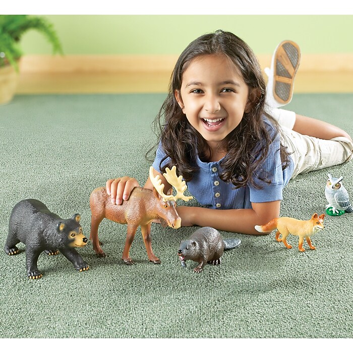 Learning Resources Jumbo Forest Animals, Set of 5 (LER0787) | Staples