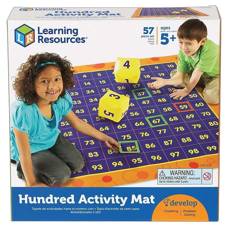 Learning Resources Hip Hoppin’ Hundred Mat (LER1100) image 1