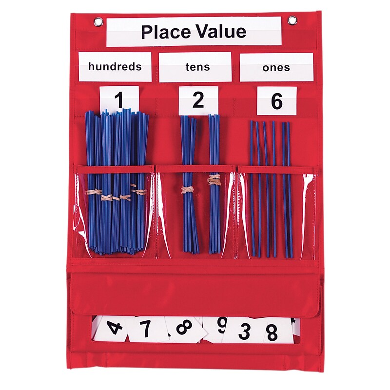 Learning Resources Counting & Place Value Pocket Chart (LER2416) image 1
