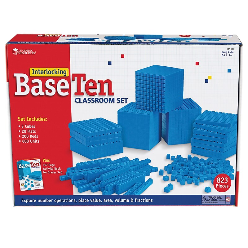 Learning Resources Interlocking Base Ten: Class Set (LER6358) image 1