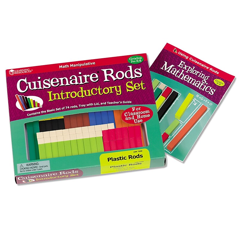 Learning Resources Plastic Cuisenaire Rods Introductory Set, Nonconnecting (LER7500) image 1