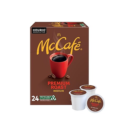 McCafe Arabica Coffee, Keurig® KCup® Pods, Medium Roast, 24/Box