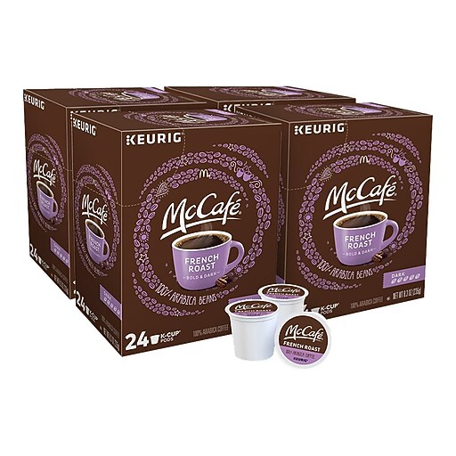 McCafe Arabica Coffee, Keurig® KCup® Pod, Dark Roast, 96/Carton