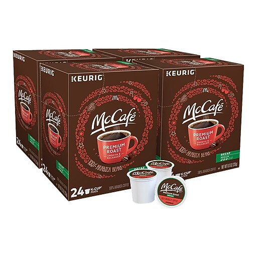 McCafe Arabica Decaf Coffee, Keurig® KCup® Pods, Medium Roast, 96