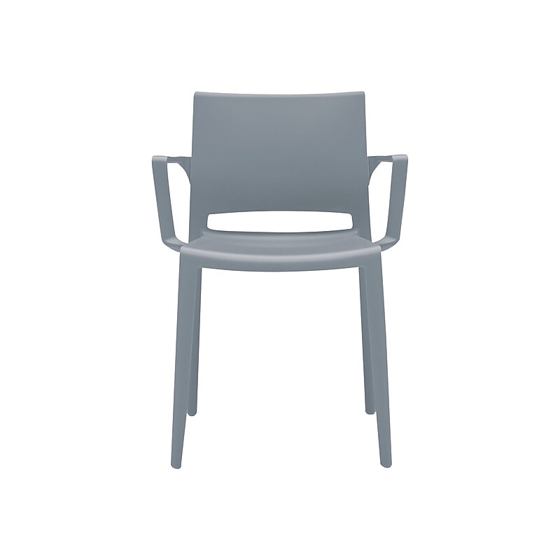 Global Bakhita Polypropylene Banquet/Reception Chair, Char, 4/Carton (6750CHA) image 1