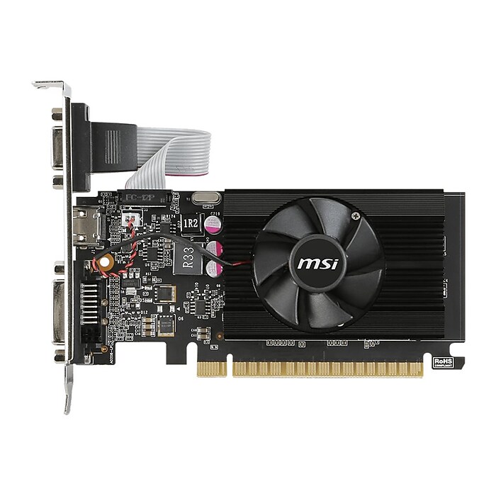 MSI G7102D3P GT 710 2GD3 LP DVI PCI Express 2.0 2GB Video