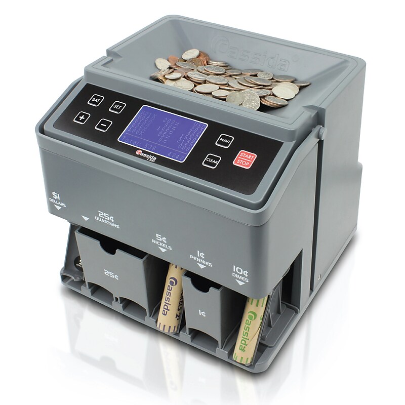 Cassida C-300 Coin Sorter, Gray (C-300) image 1
