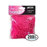 Better Office Multi-Purpose Rubber Band, #33 Size, 200/Pack (33905)