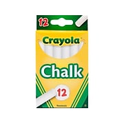 Crayola Drawing Chalk, White, 12/Box (51-0320)