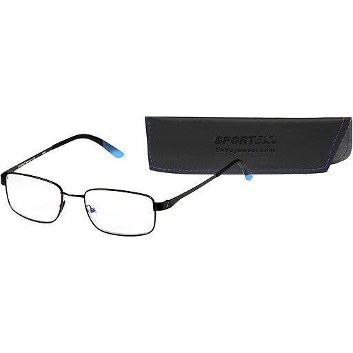 SAV Sportex +1.25 Blue Light Reading Glasses, Sport Blue (AR4148) Staples